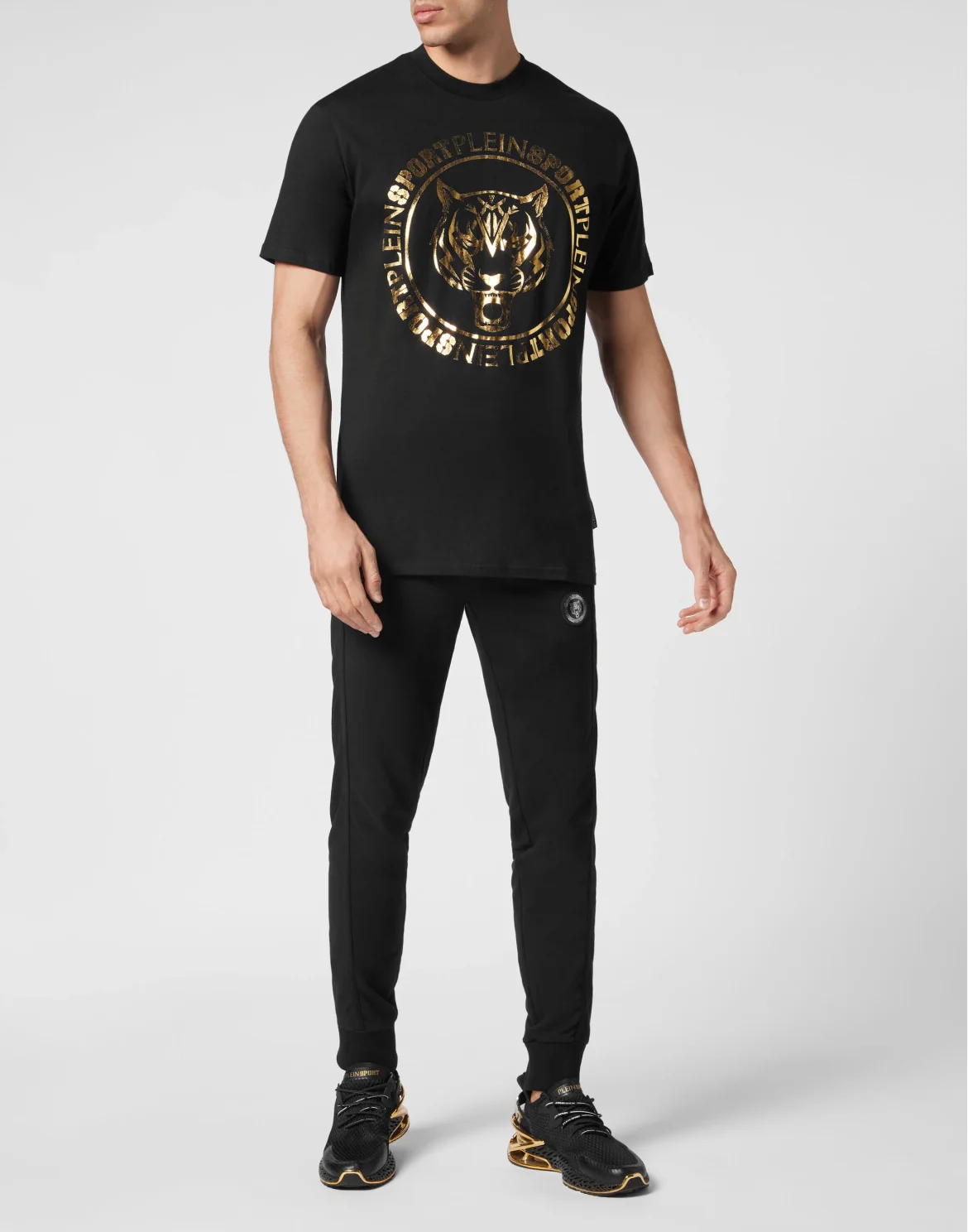 T-shirt Round Neck SS Carbon Tiger, цвет: Черный