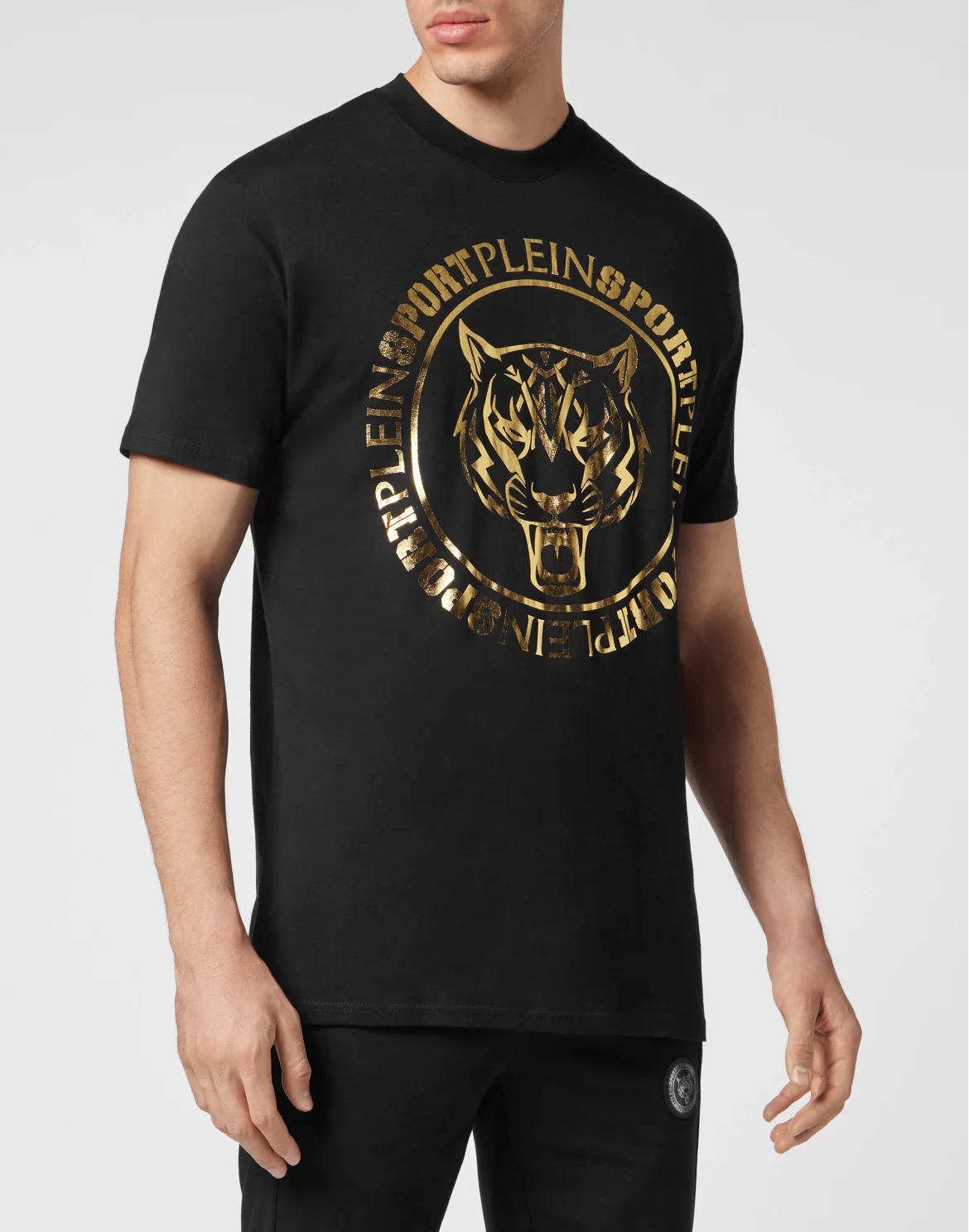 T-shirt Round Neck SS Carbon Tiger, цвет: Черный
