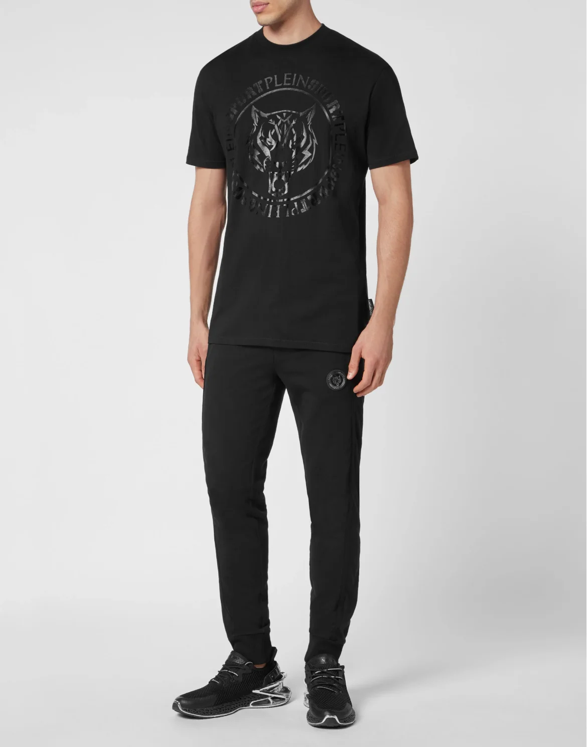 T-shirt Round Neck SS Carbon Tiger, цвет: Черный