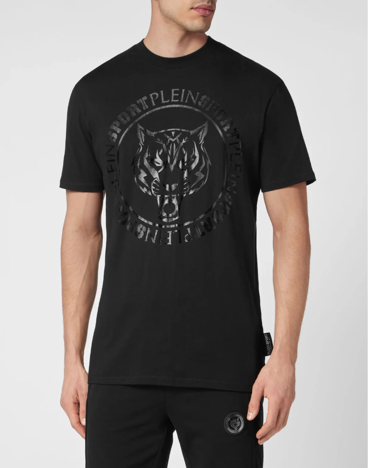T-shirt Round Neck SS Carbon Tiger, цвет: Черный