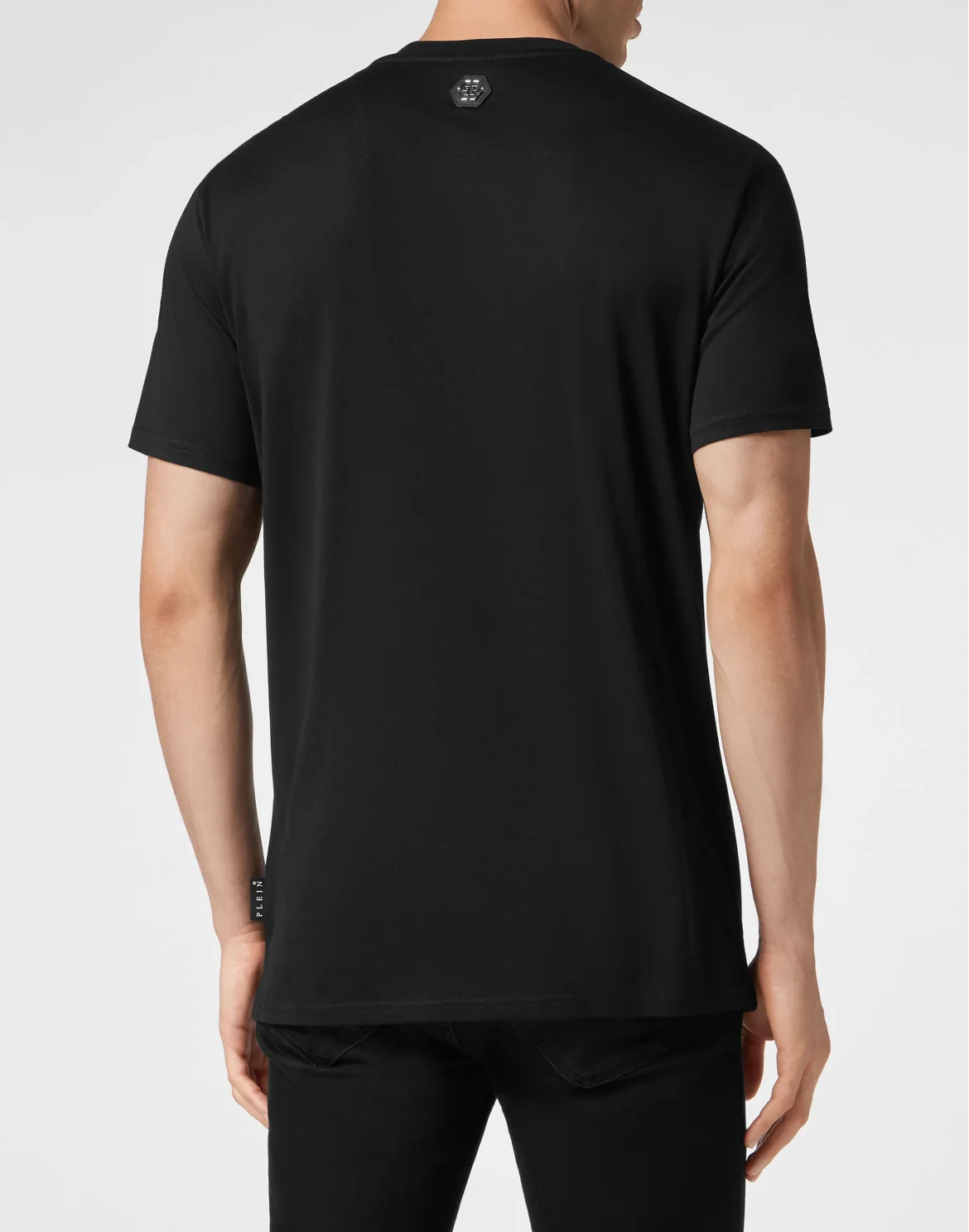 T-shirt Round Neck SS with Crystals Gothic Plein Strass, цвет: Черный