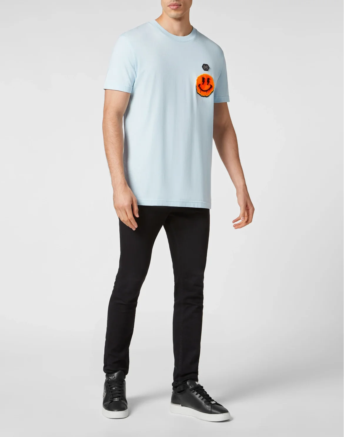 T-shirt Round Neck SS Smile, цвет: Голубой