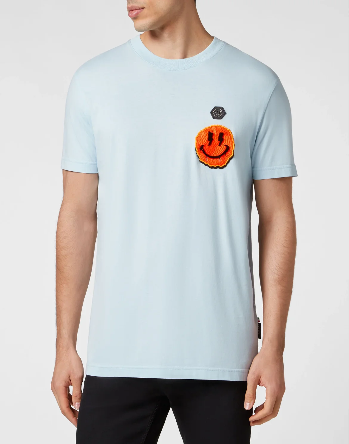 T-shirt Round Neck SS Smile, цвет: Голубой