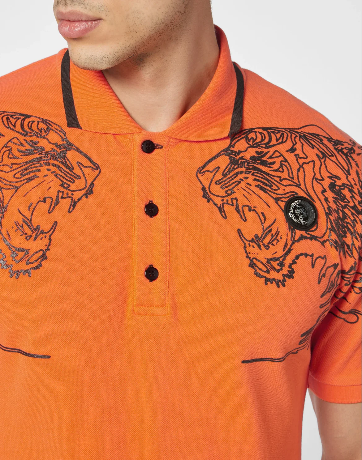 Polo shirt SS Tiger, цвет: Оранжевый