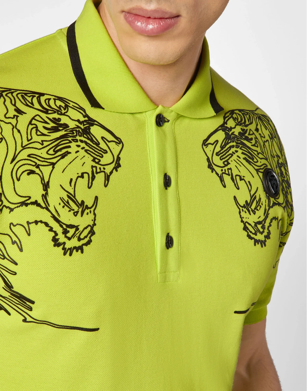 Polo shirt SS Tiger, цвет: Желтый