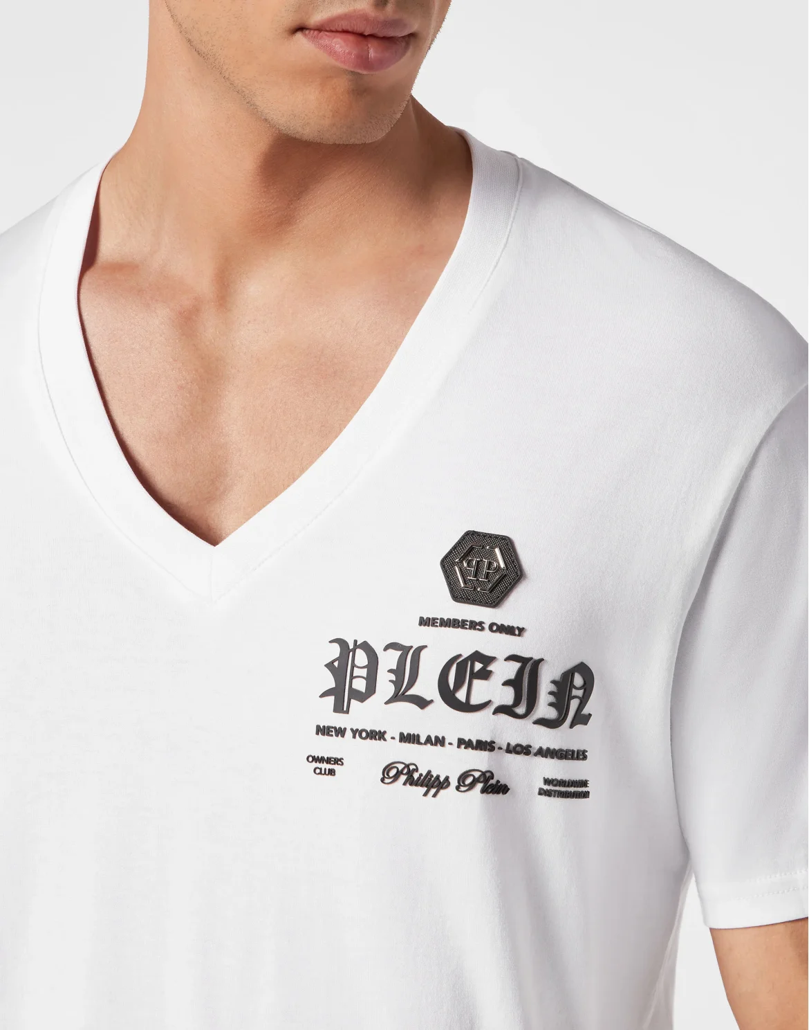 T-shirt V-Neck, цвет: Белый
