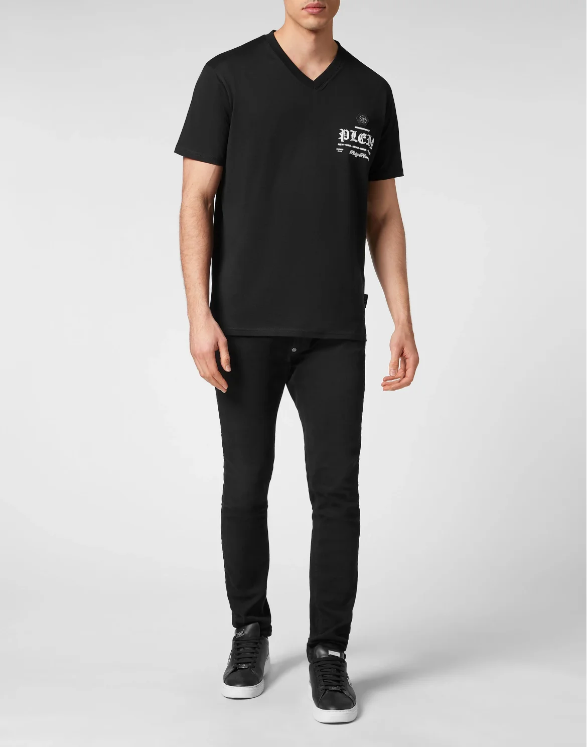 T-shirt V-Neck, цвет: Черный