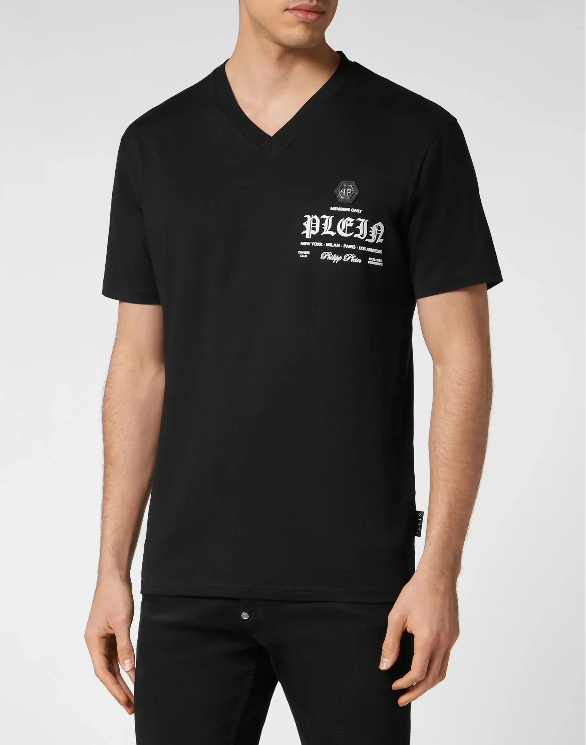 T-shirt V-Neck, цвет: Черный
