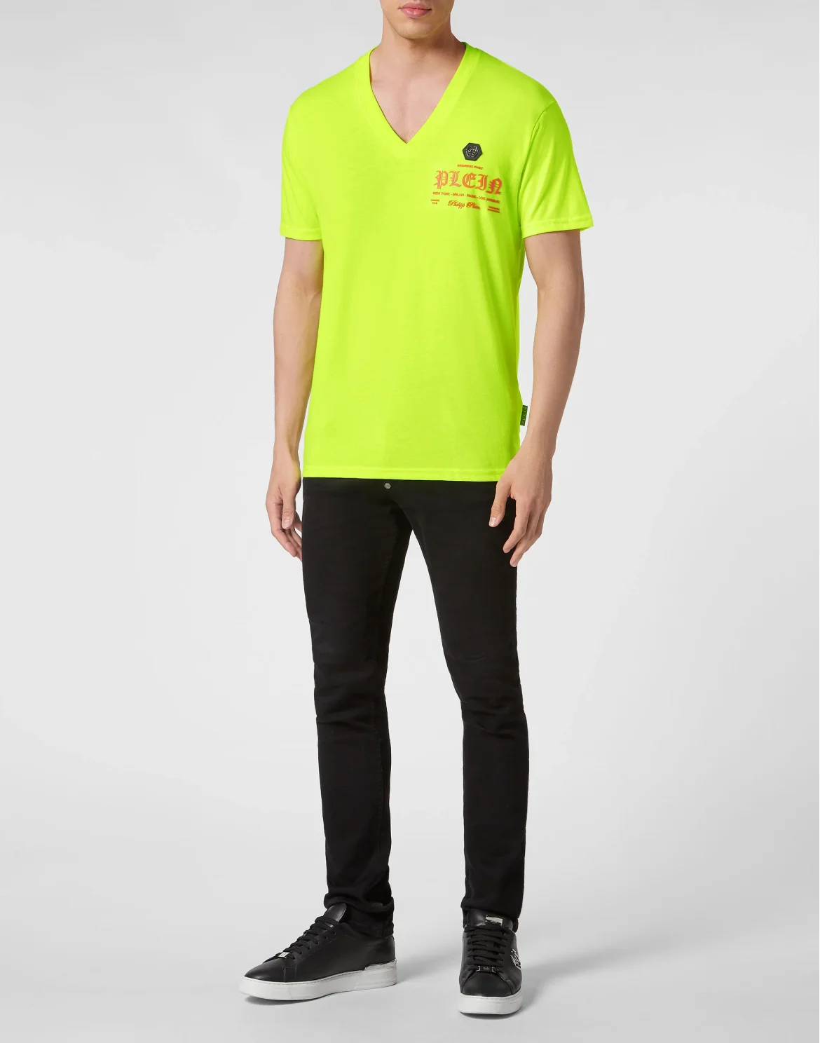T-shirt V-Neck, цвет: Желтый