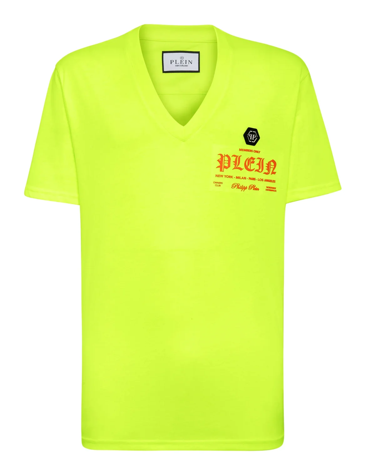 T-shirt V-Neck, цвет: Желтый