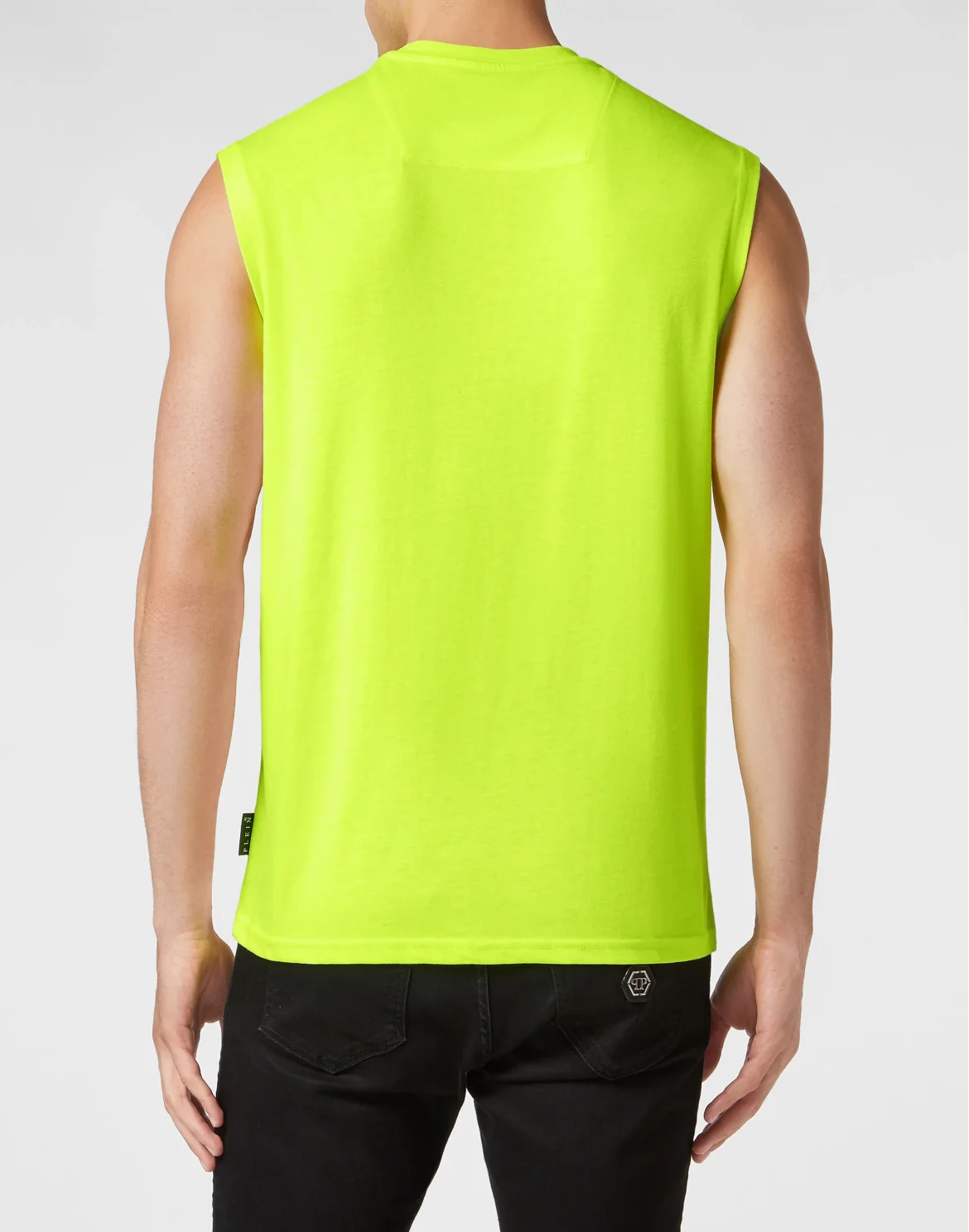 Sleeveless T-shirt Round Neck, цвет: Желтый