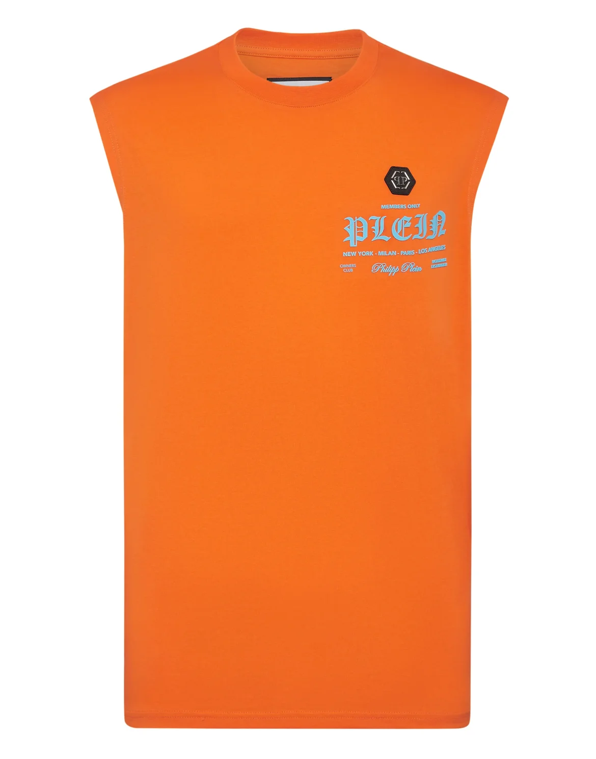 Sleeveless T-shirt Round Neck, цвет: Оранжевый