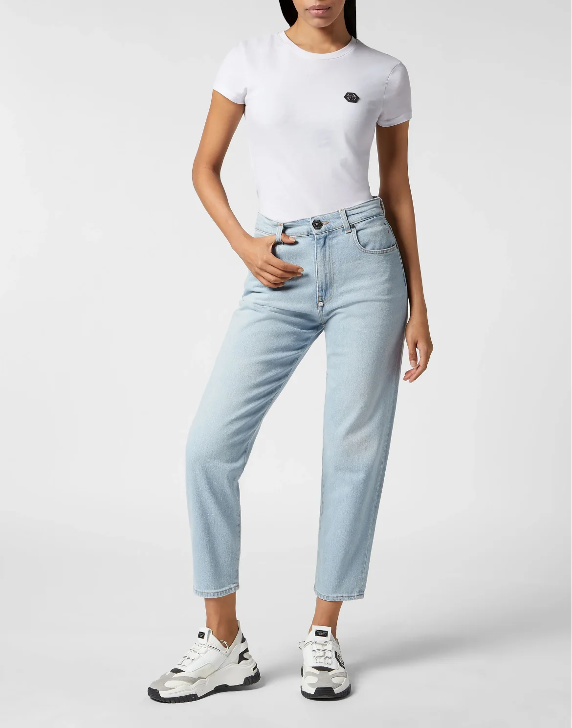 Denim Trousers Mom Fit, цвет: Синий