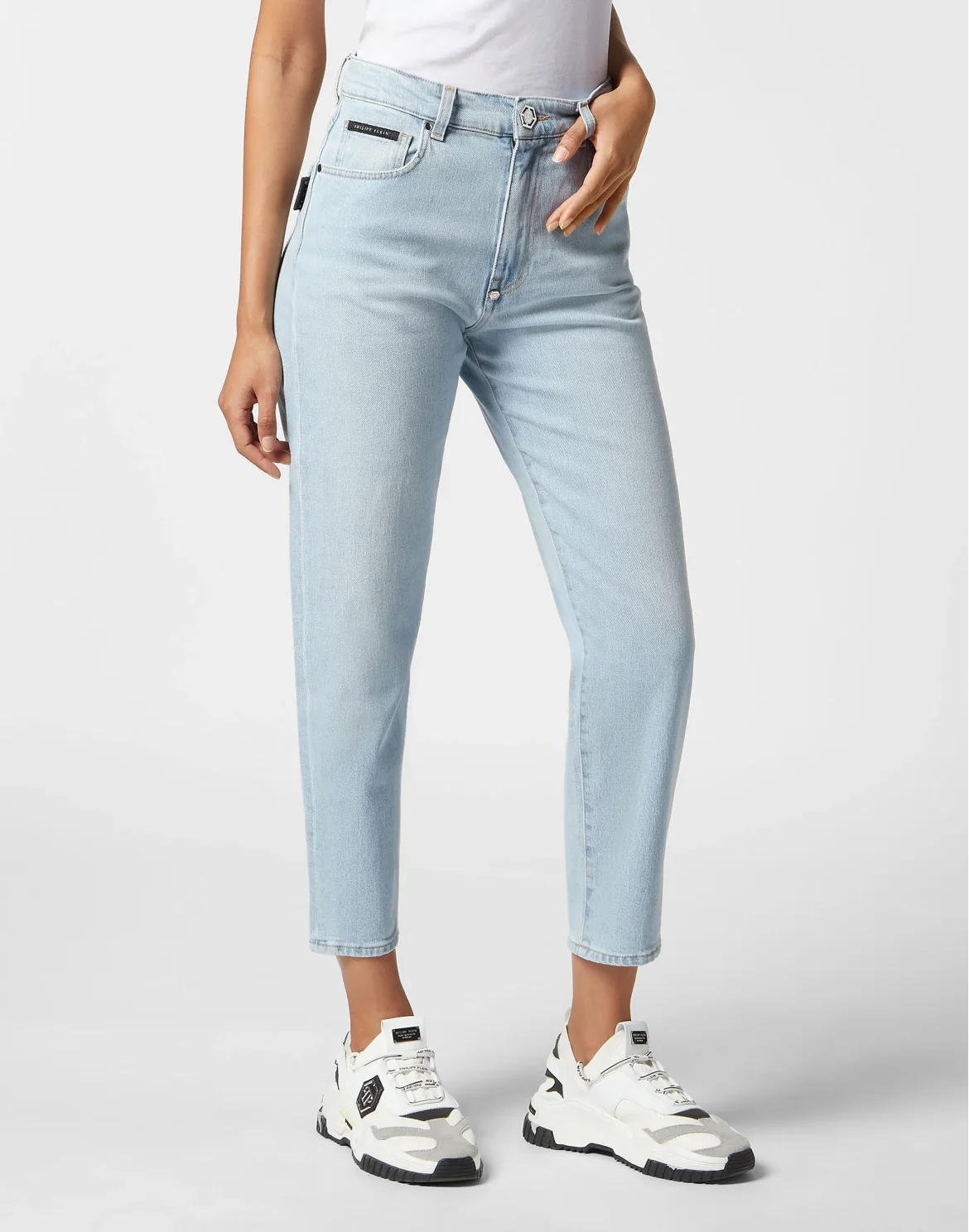 Denim Trousers Mom Fit, цвет: Синий