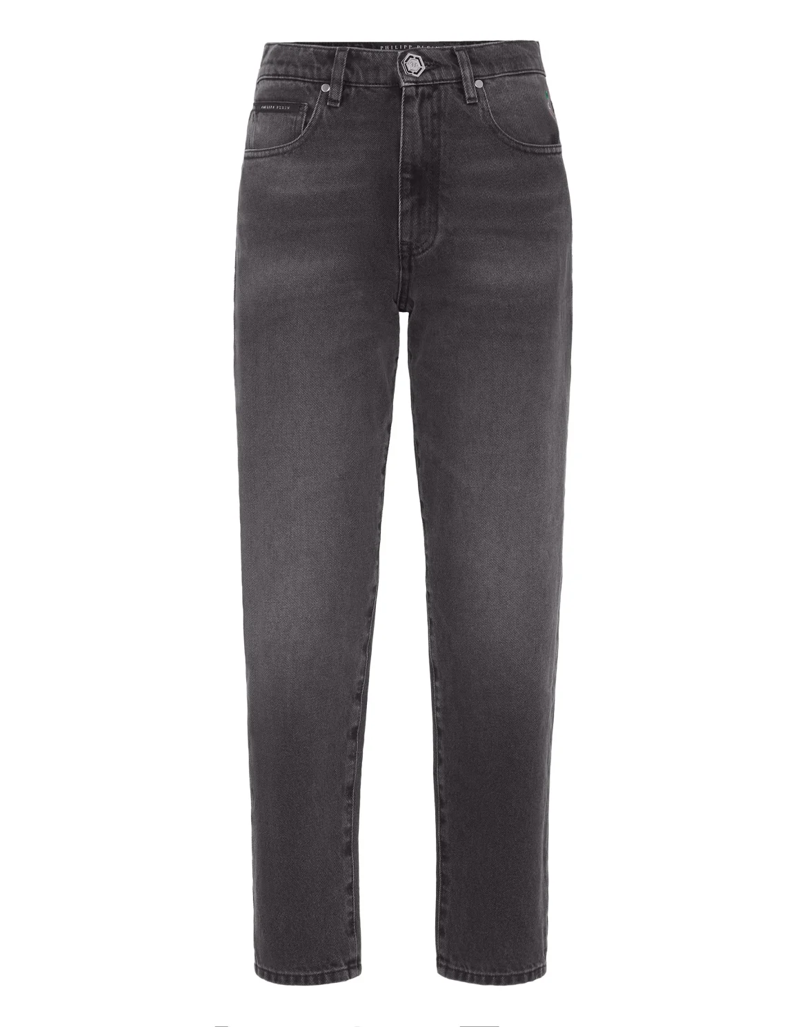 Denim Trousers Mom Fit, цвет: Черный