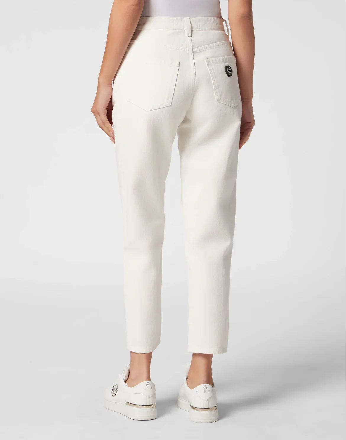 Denim Trousers Mom Fit, цвет: Белый