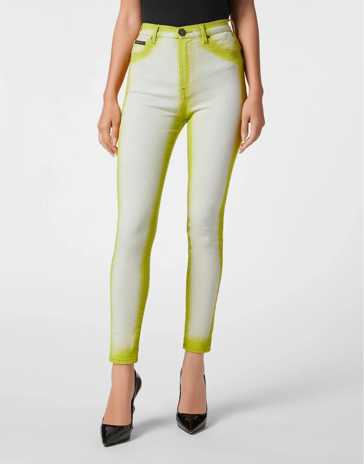 Super High Waist Jeggings Fluo, цвет: Белый