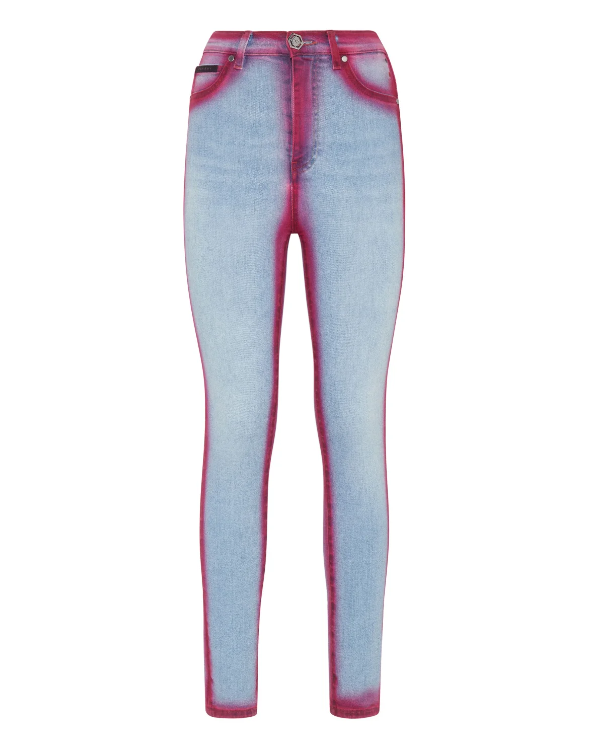 Super High Waist Jeggings Fluo, цвет: Синий
