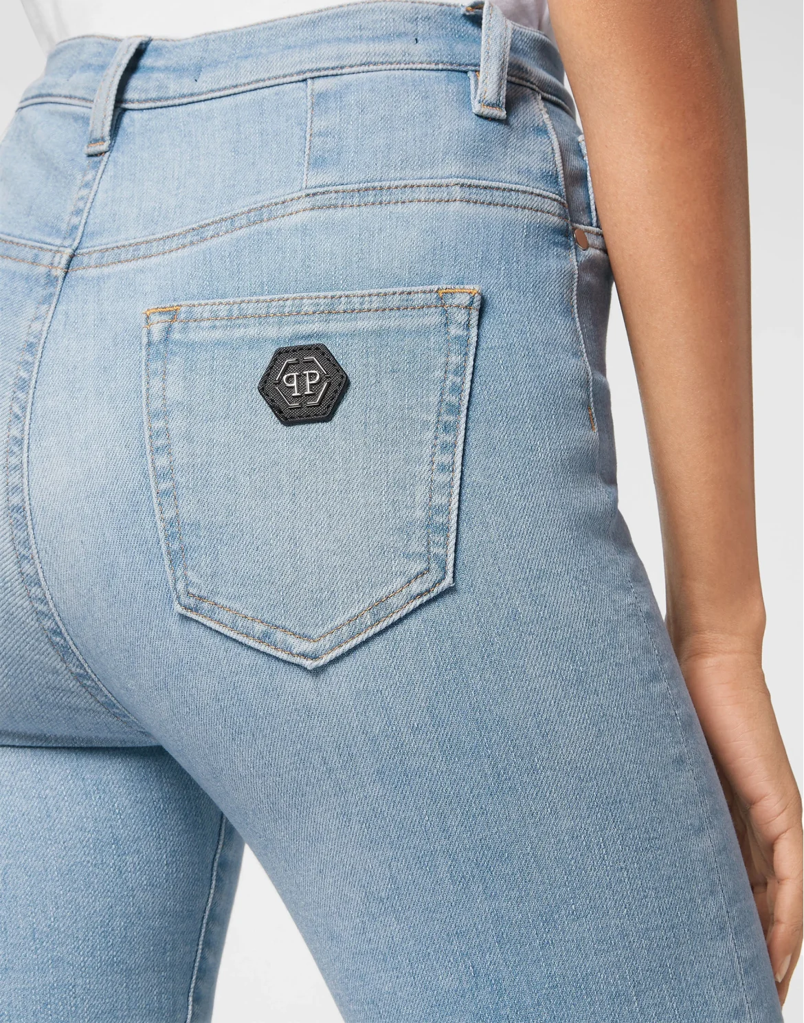 Super High Waist Jeggings, цвет: Синий