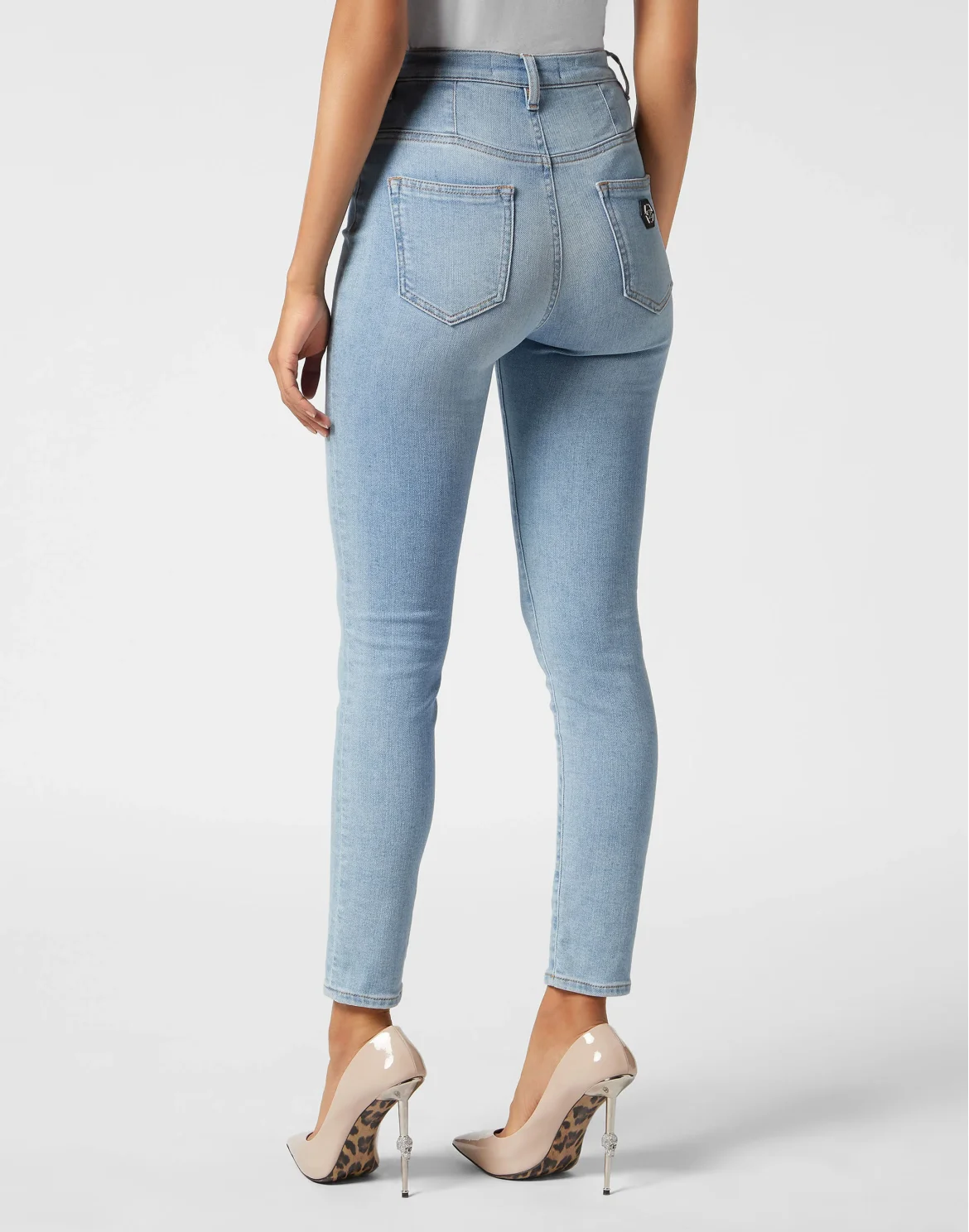 Super High Waist Jeggings, цвет: Синий