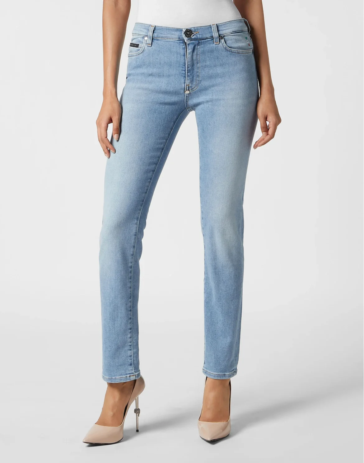 Denim Trousers Regular Fit, цвет: Синий