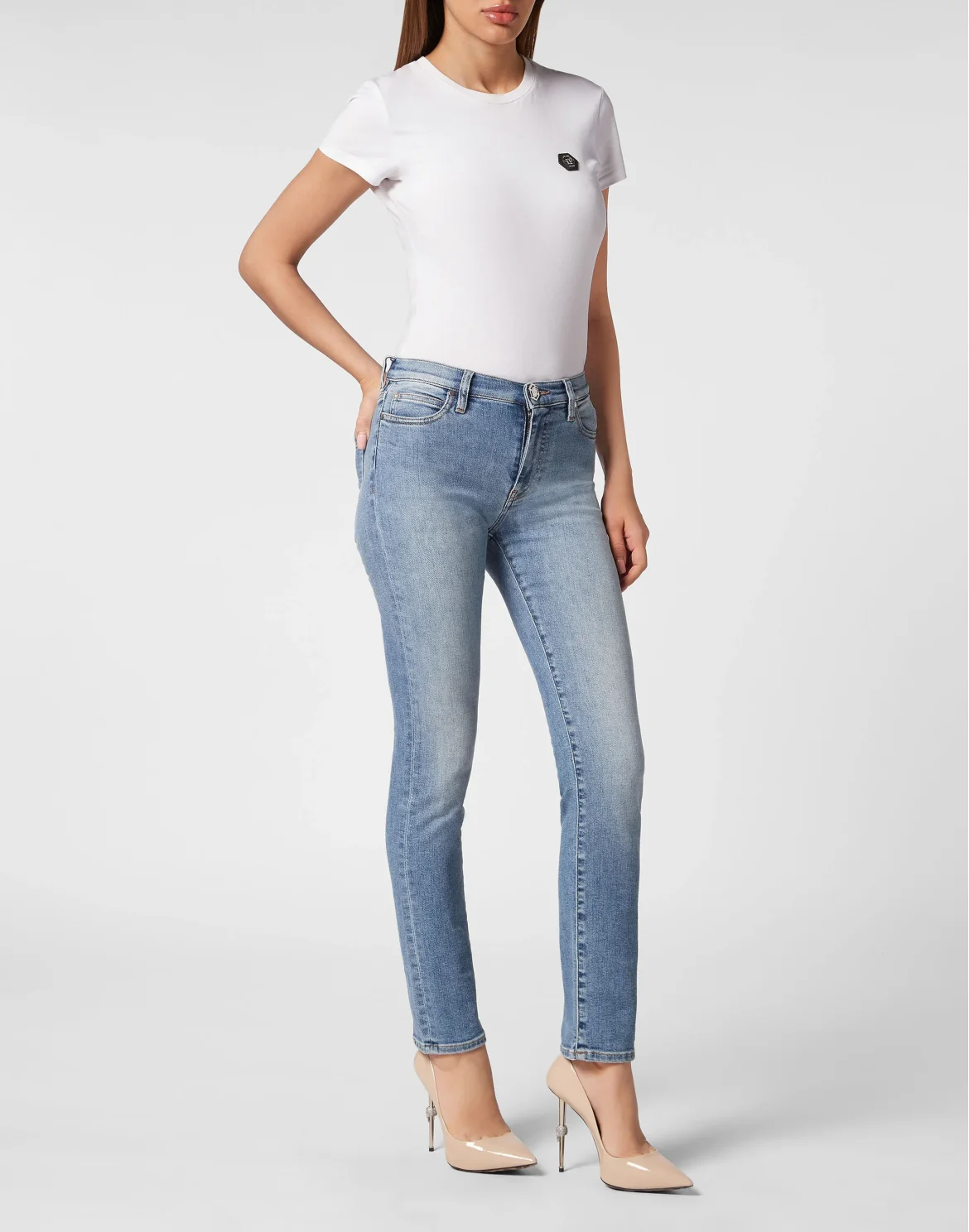 Denim Trousers Regular Fit, цвет: Синий