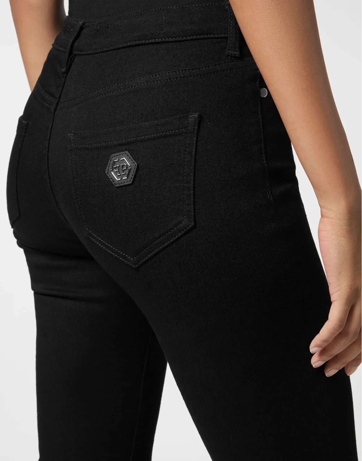 Denim Trousers Regular Fit, цвет: Черный
