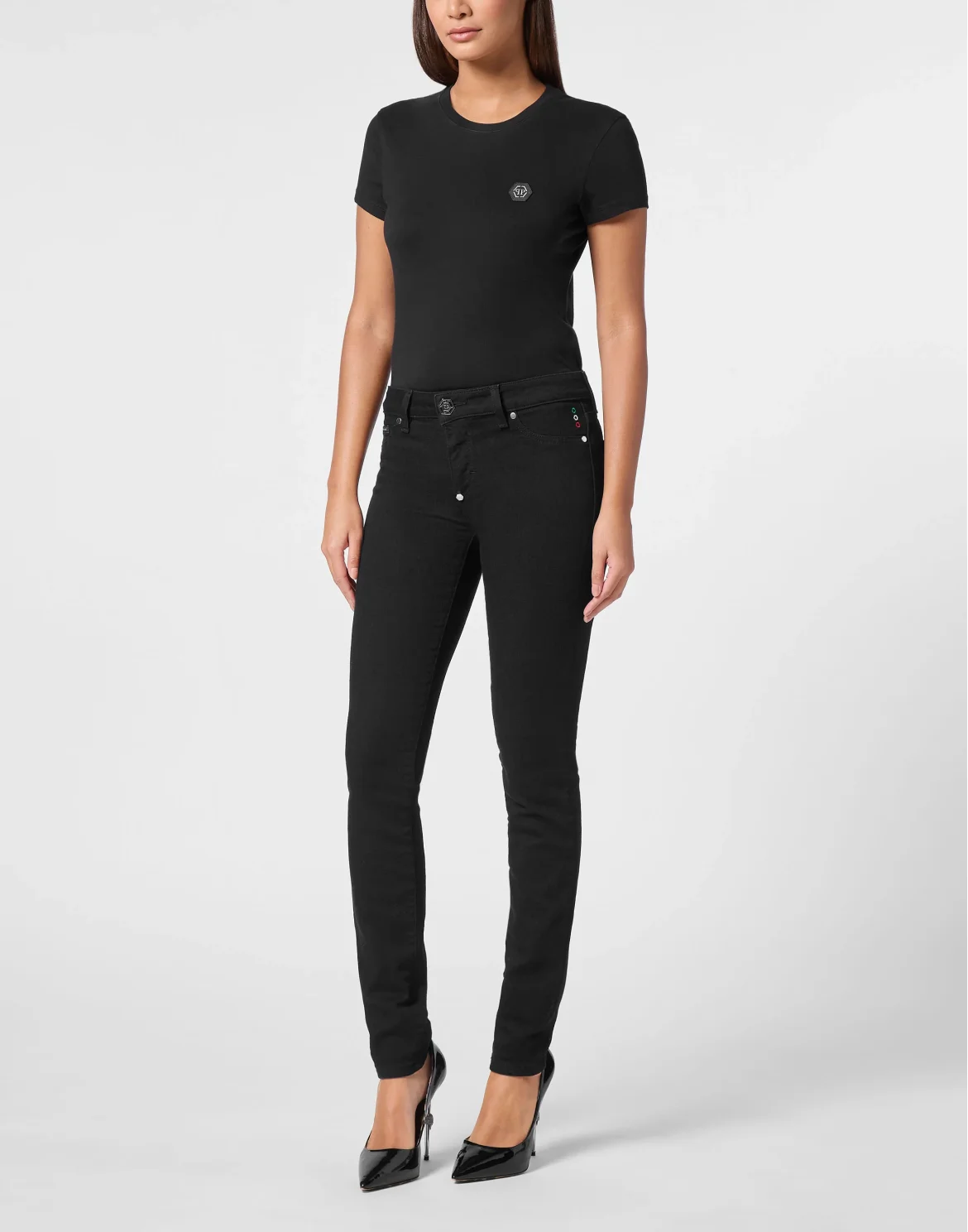 Denim Jeggings, цвет: Черный
