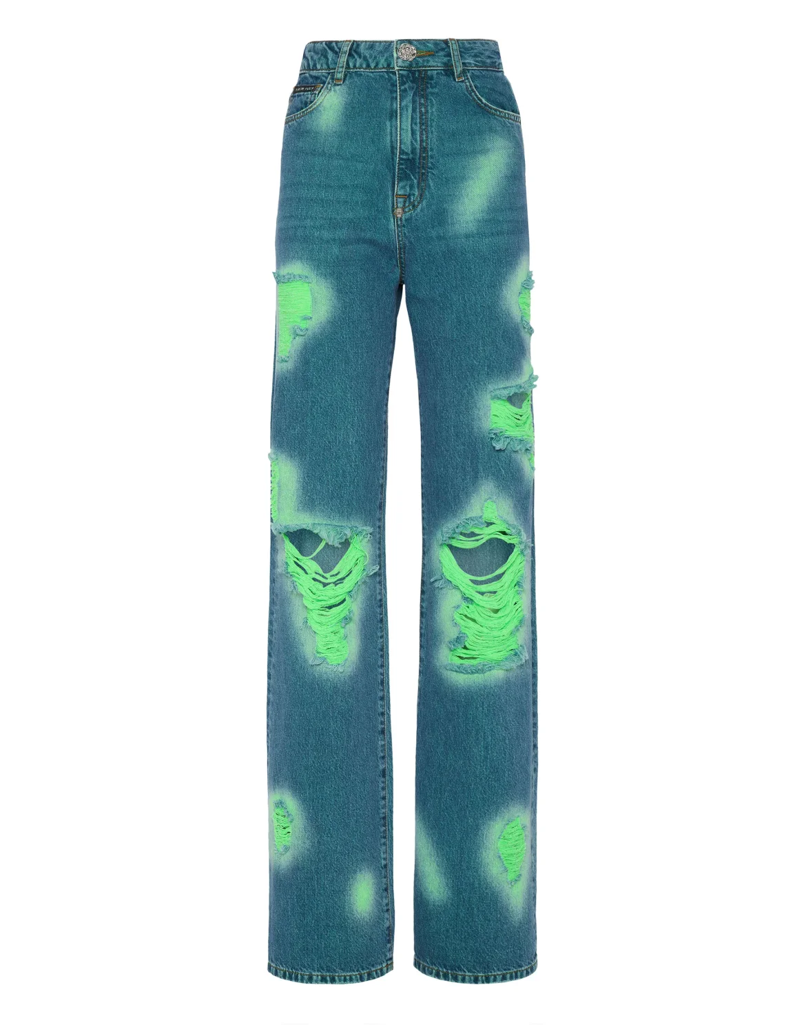 Denim Trousers Palace Fit Tie-Dye, цвет: Синий