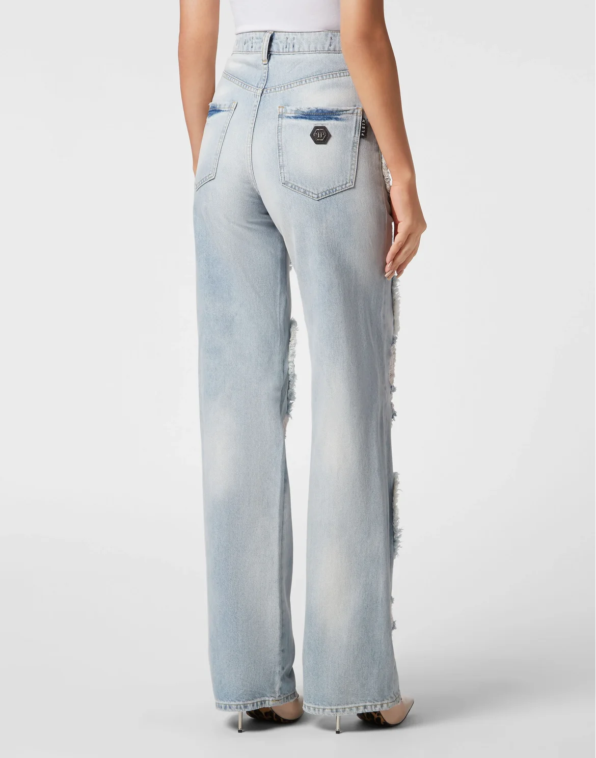 Denim Trousers Palace Fit Heart, цвет: Голубой