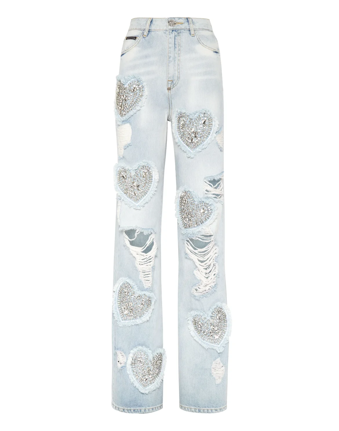 Denim Trousers Palace Fit Heart, цвет: Голубой