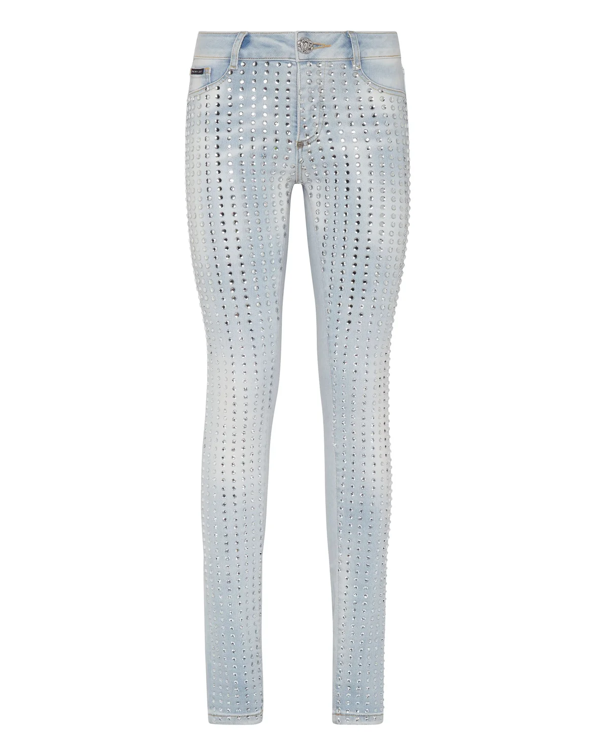 Denim Jeggins Crystal Pinstripe, цвет: Голубой