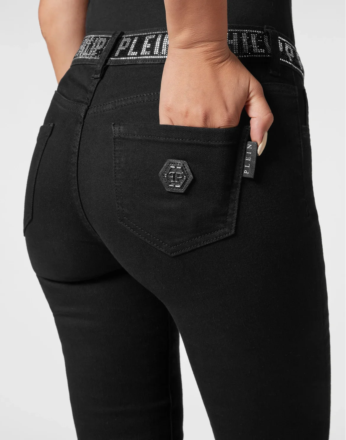 Denim Jeggins Strass, цвет: Черный