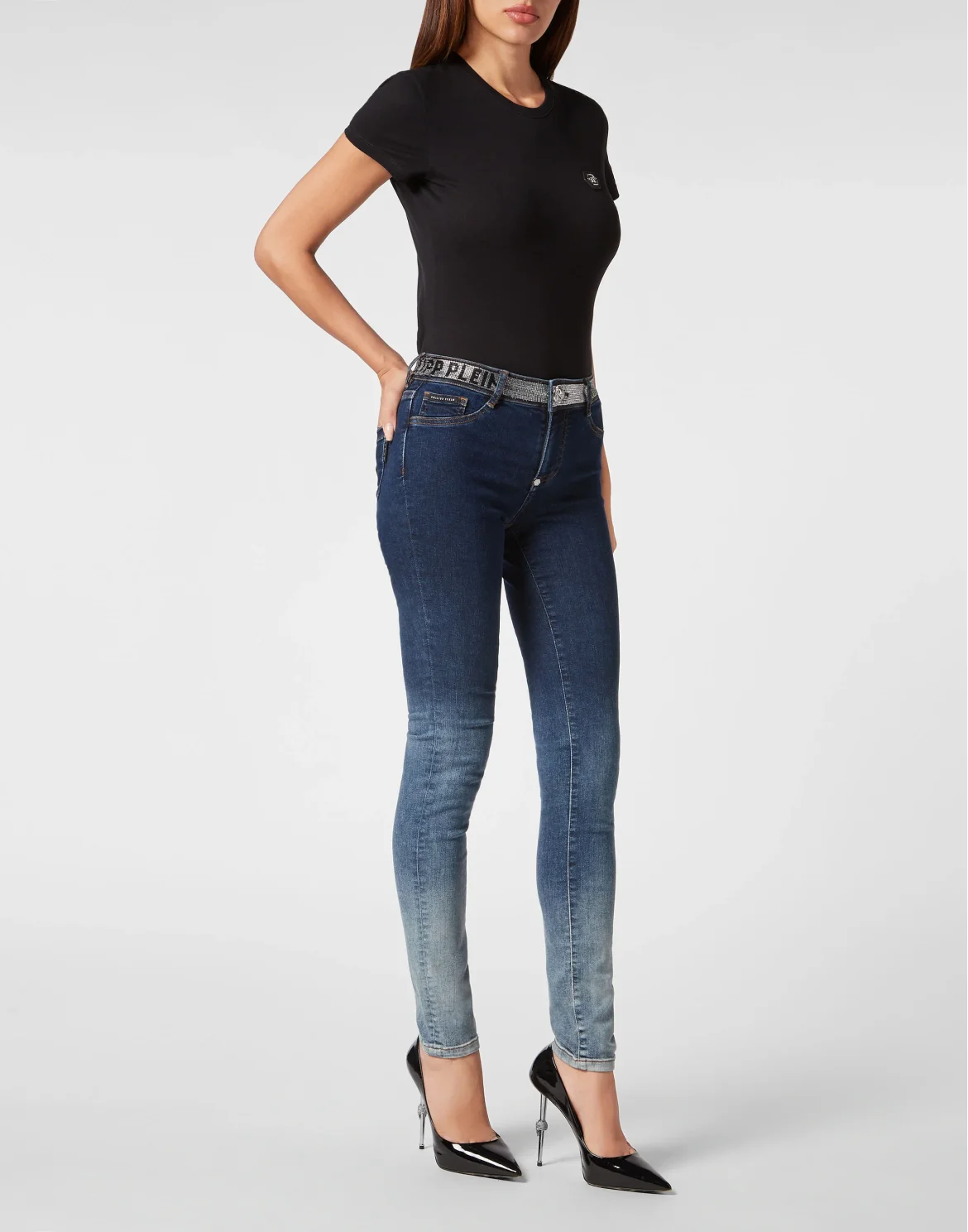 Denim Jeggins Strass, цвет: Синий