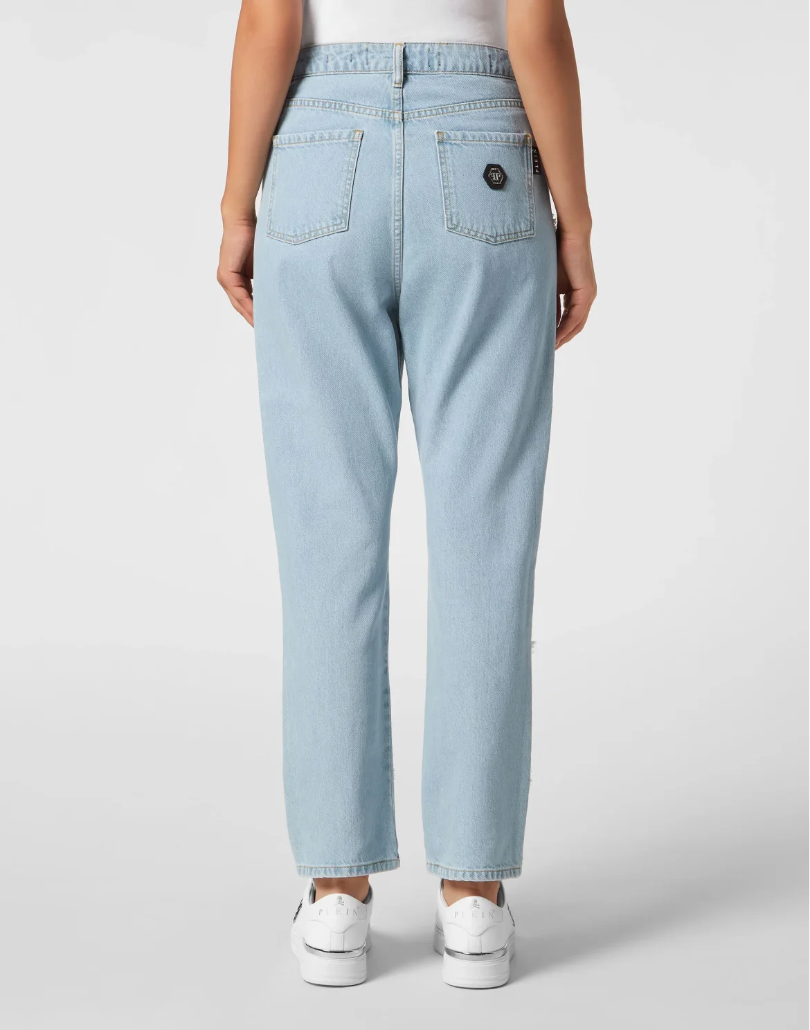 Denim Trousers Loose Fit Heart, цвет: Голубой