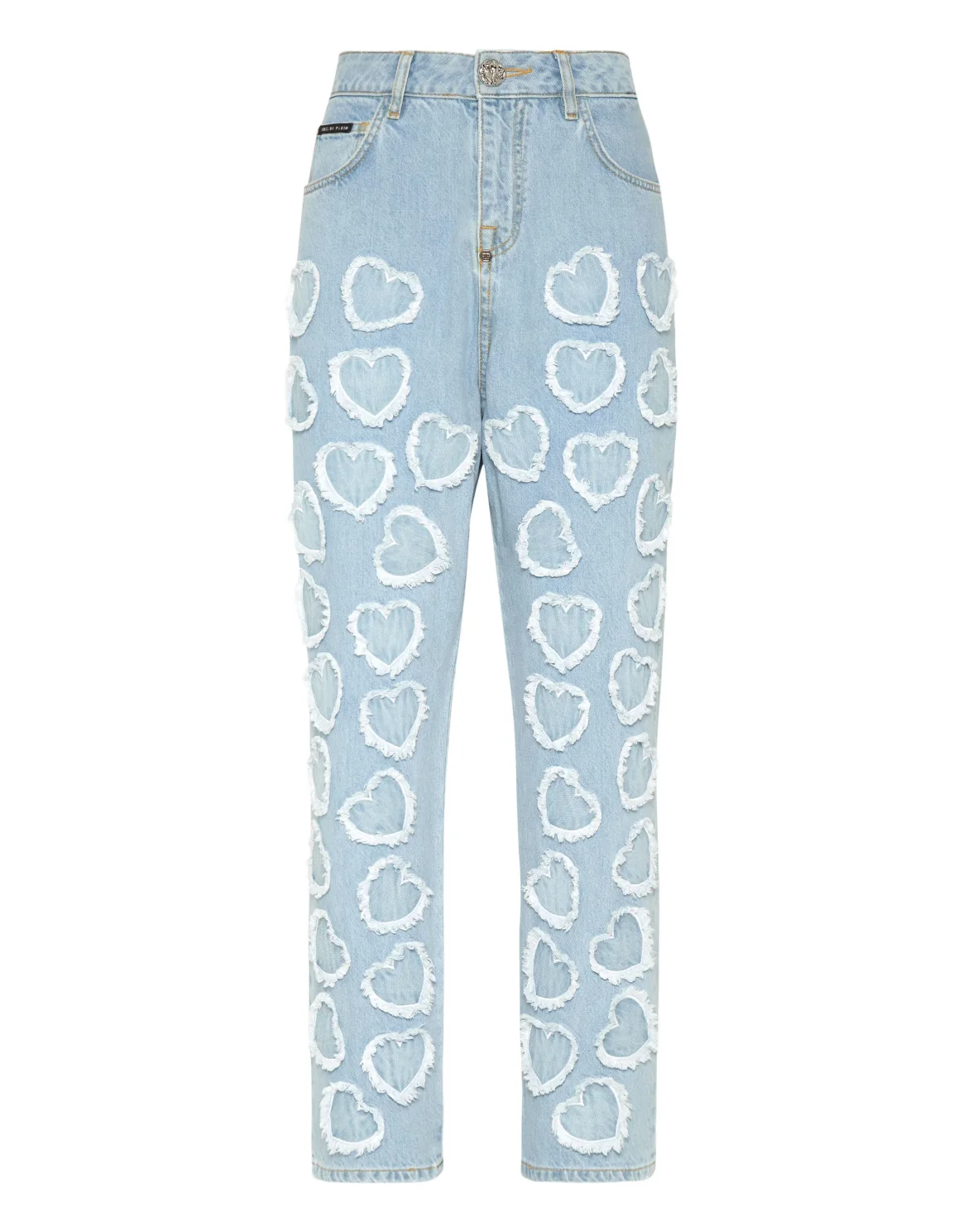 Denim Trousers Loose Fit Heart, цвет: Голубой