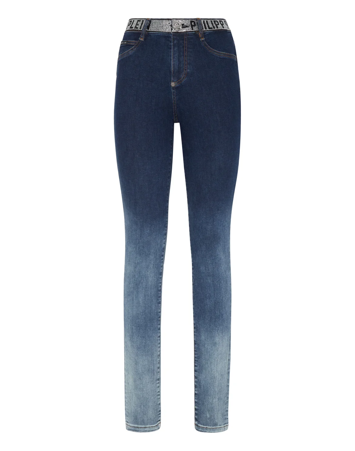 High Waist Jeggings Crystal, цвет: Синий