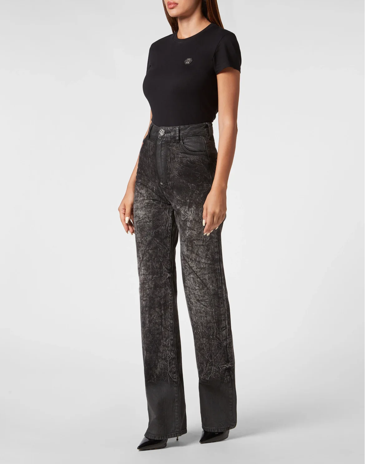 Denim Trousers Palace Fit, цвет: Черный