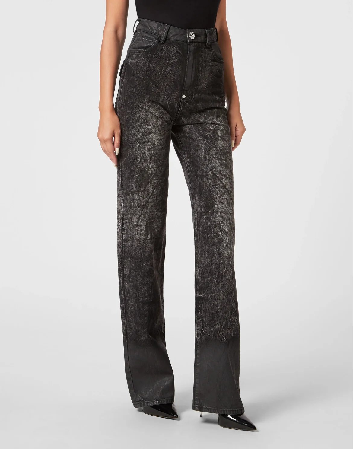 Denim Trousers Palace Fit, цвет: Черный