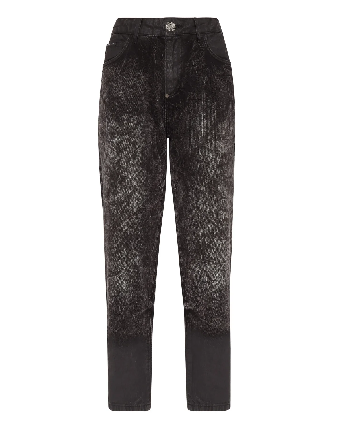 Denim Trousers Mom Fit, цвет: Черный