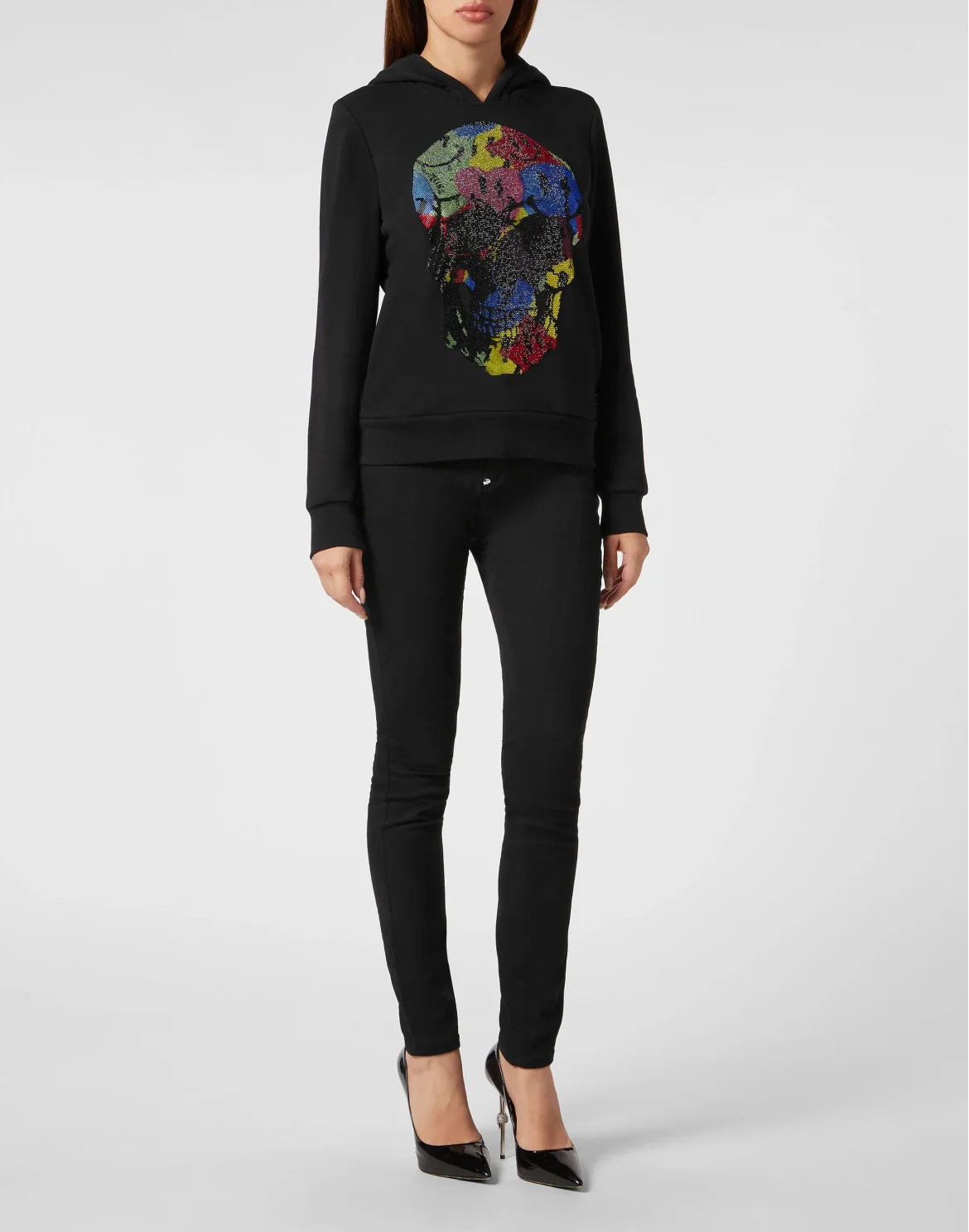 Hoodie Sweatshirt Smile, цвет: Черный