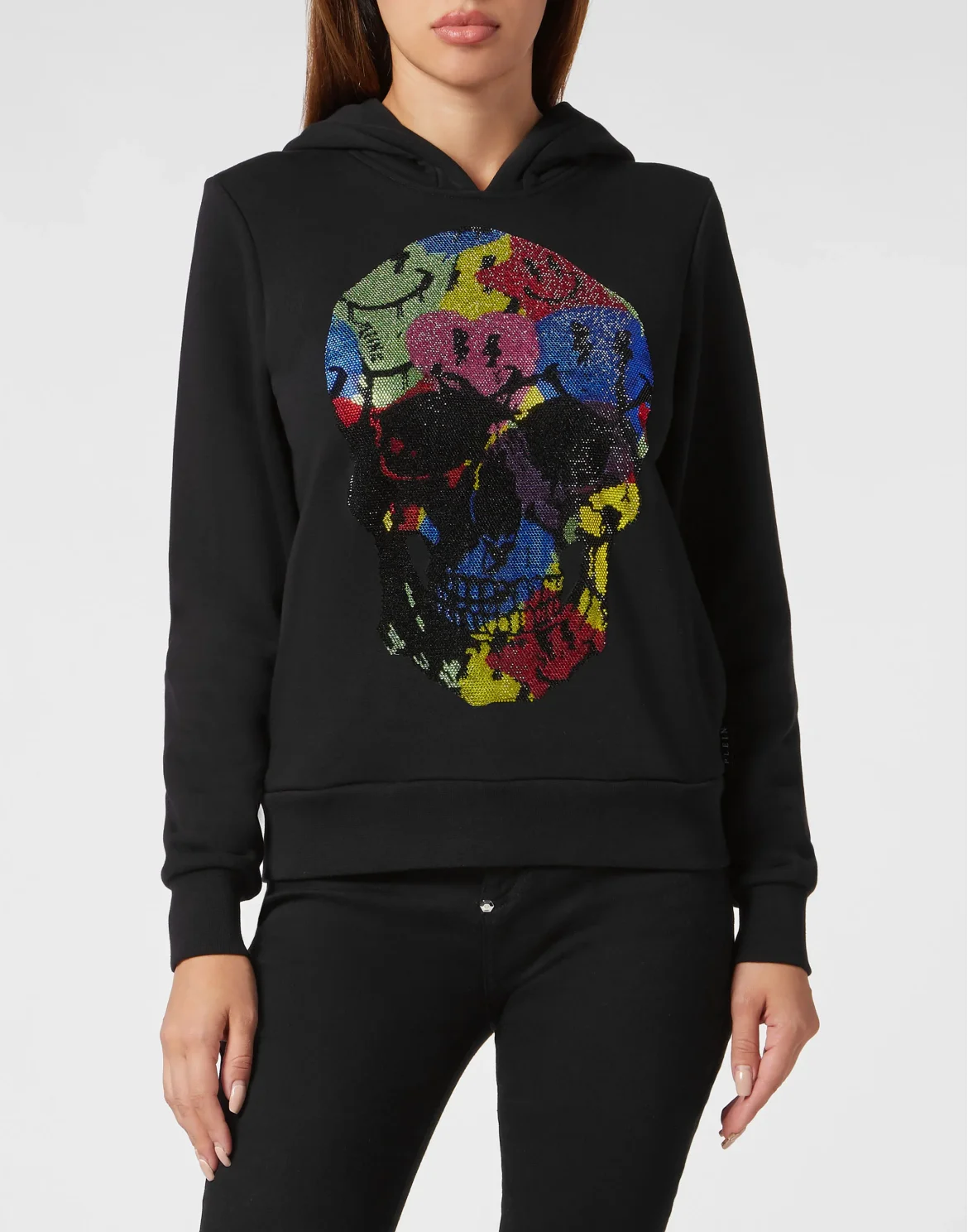 Hoodie Sweatshirt Smile, цвет: Черный