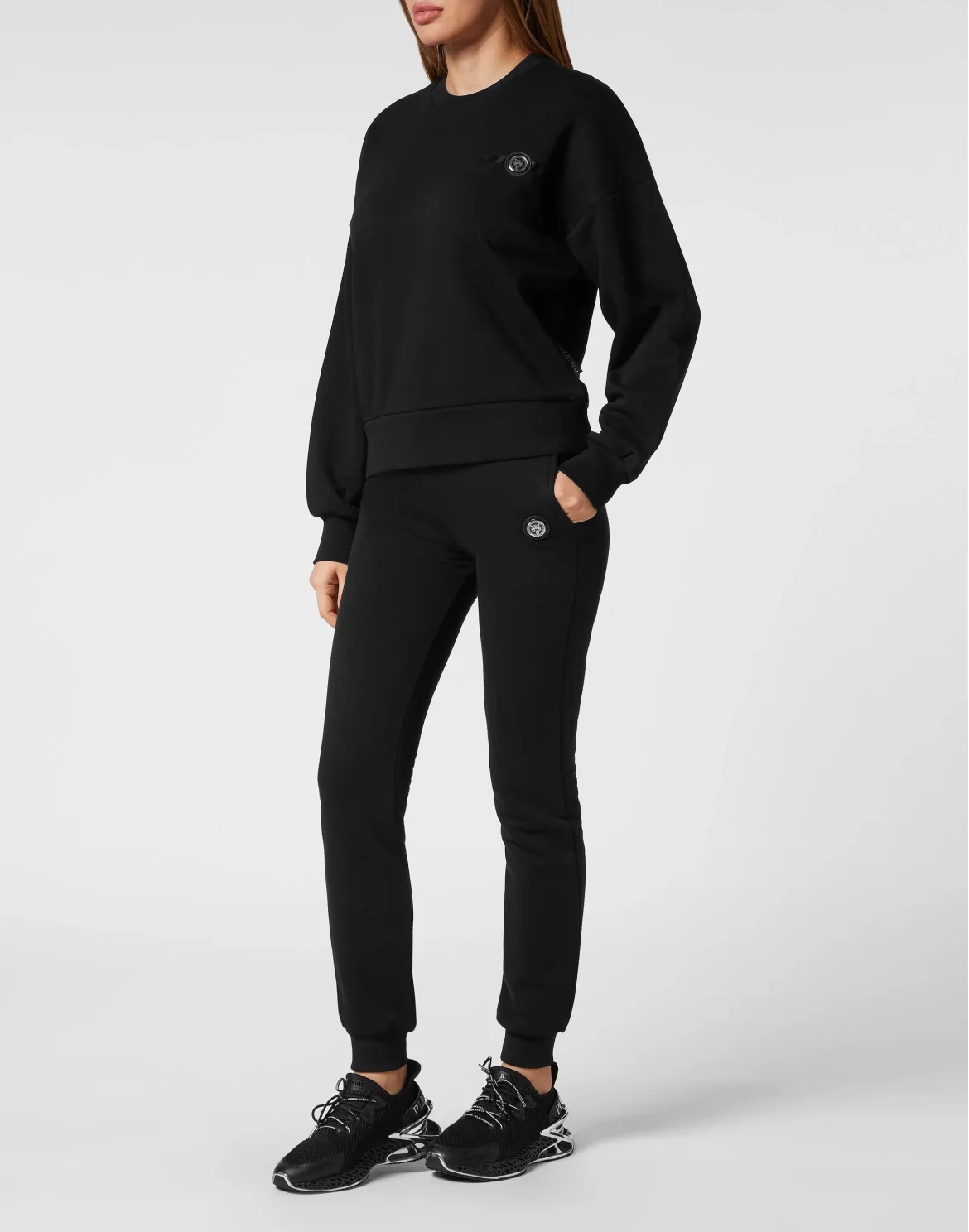 Cropped Roundneck Basic, цвет: Черный