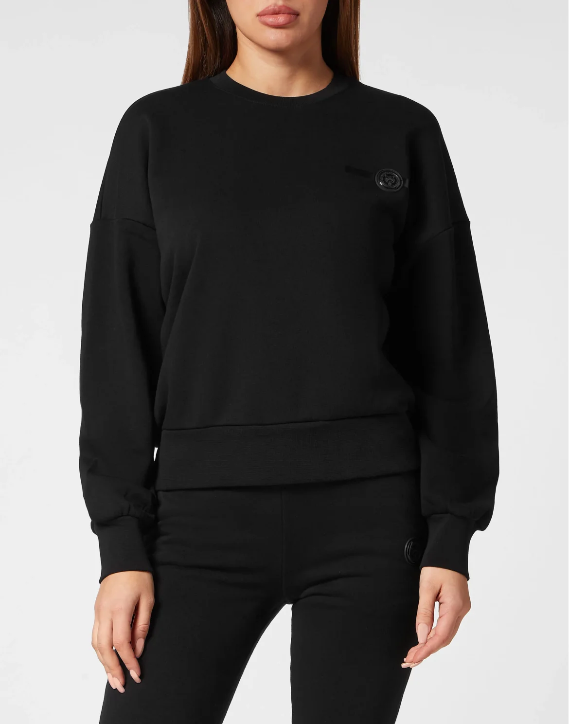 Cropped Roundneck Basic, цвет: Черный
