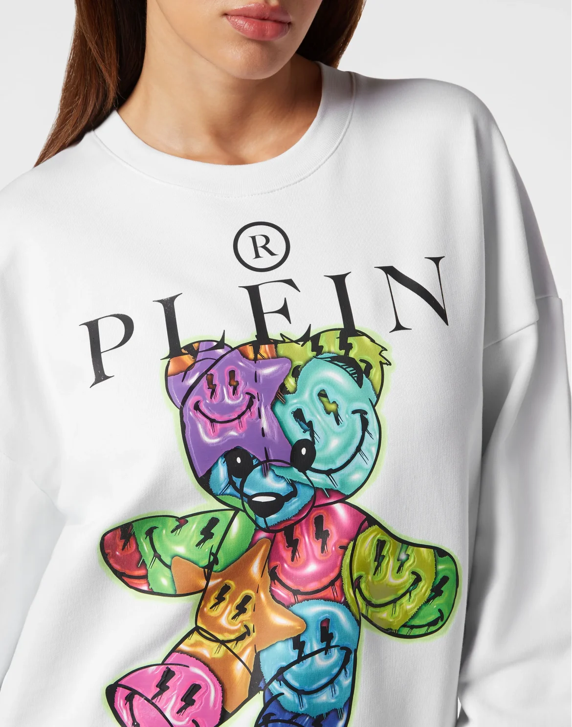 Oversized Sweatshirt Smile, цвет: Белый