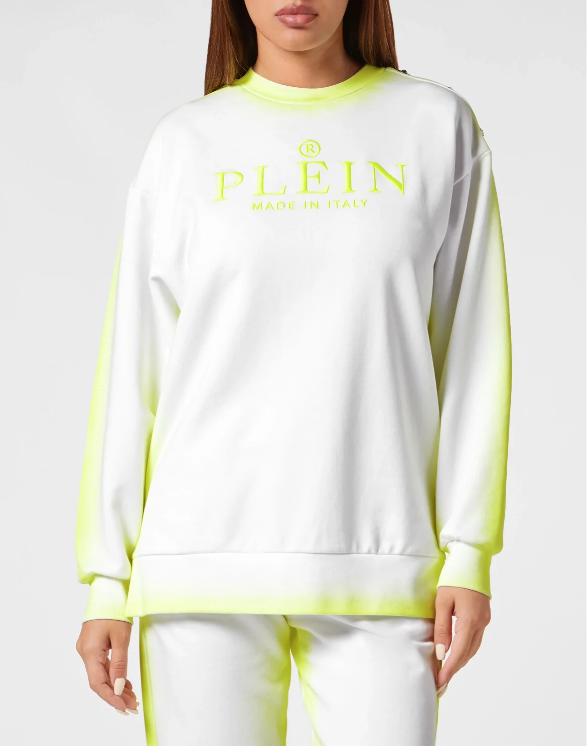 Sweatshirt Round Neck Fluo, цвет: Белый