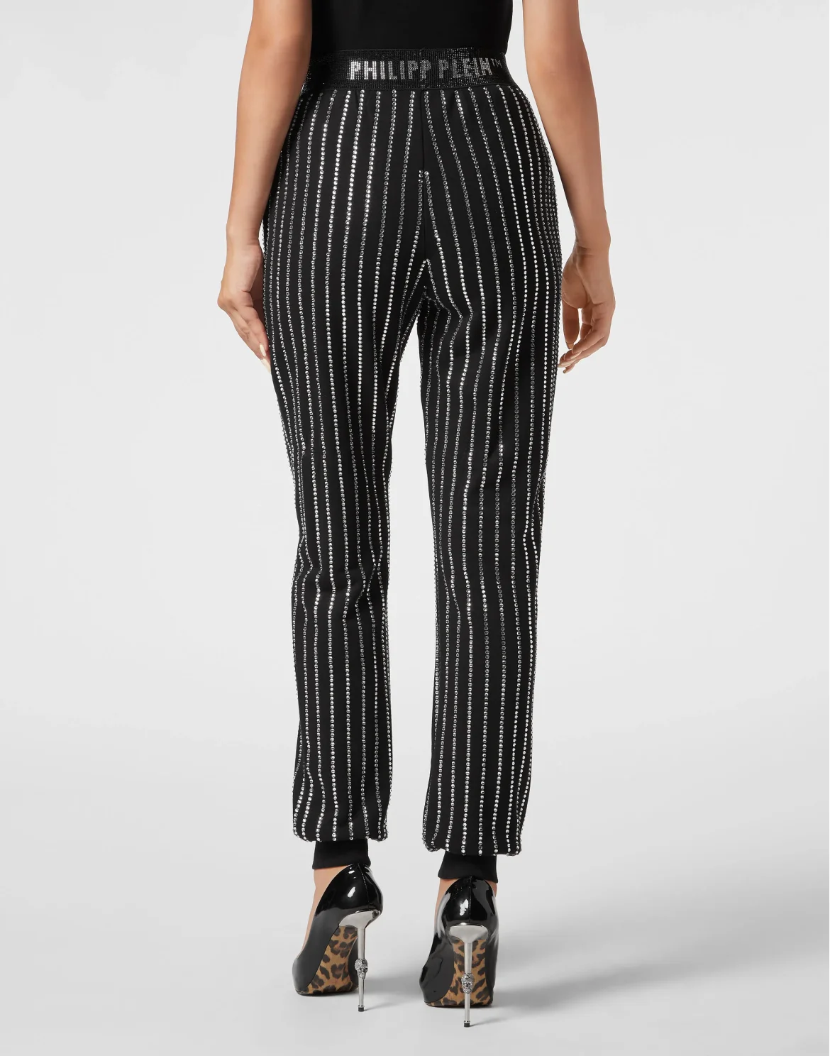 Jogging Trousers Crystal Pinstripe, цвет: Черный
