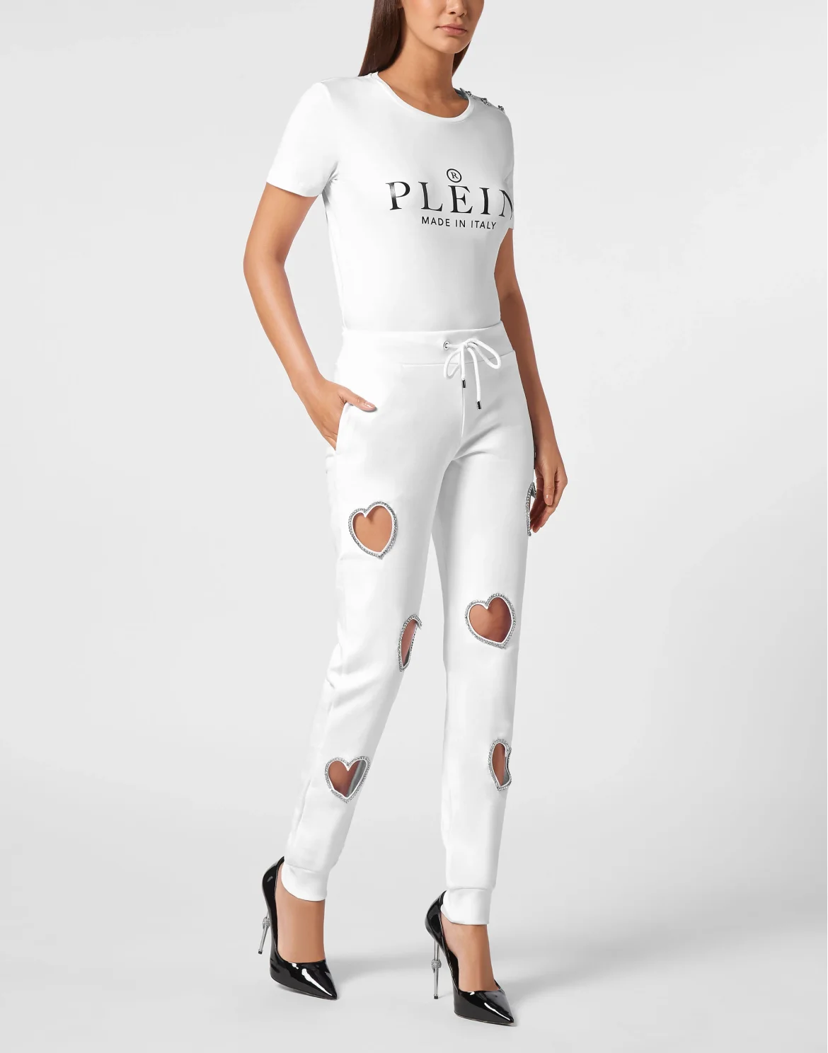 Jogging Trousers Heart, цвет: Белый