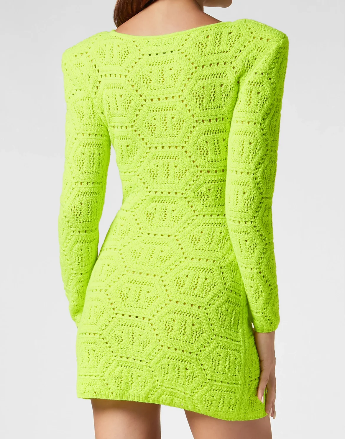 Fluo Knit Mini Dress Monogram, цвет: Желтый