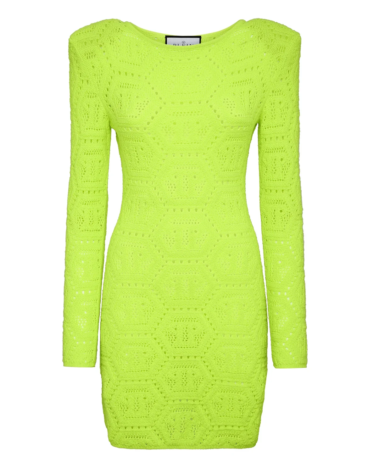 Fluo Knit Mini Dress Monogram, цвет: Желтый